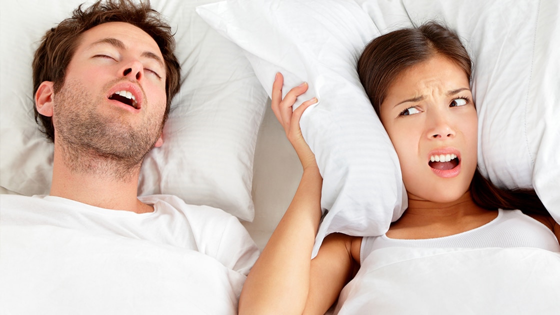 Couple Sleeping in Bed Image